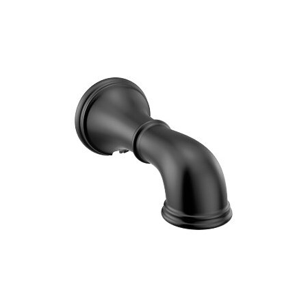 Moen Belfield Non-Diverting Tub Spout in Matte Black 193371BL